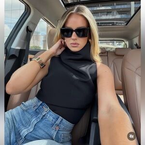 ZARA NWT High Neck Top ZW Collection